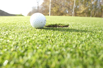 Golf , green and flag