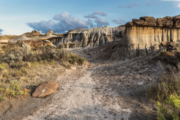 Badlands at Dinosaur Provincial Park in the Red Deer River Valley