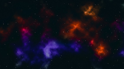 Fototapeta na wymiar Blue Universe milky way space galaxy with stars and nebula for background. - Illustration