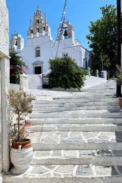 Panagia Filotitissa Greek Orthodox church, Filoti, Naxos, Greek Islands