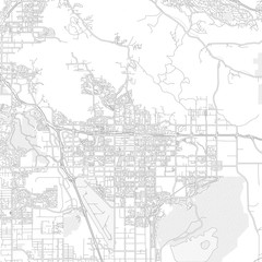 Fototapeta na wymiar Moreno Valley, California, USA, bright outlined vector map