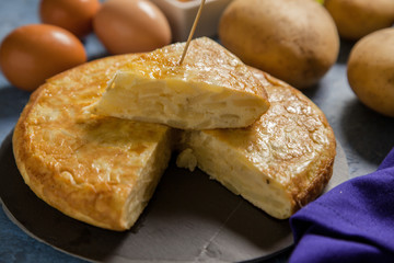 Tortilla española de patata casera