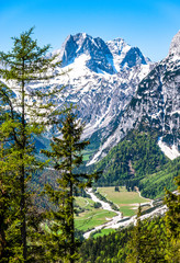 view from feilkopf mountain in austria