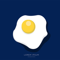 Vector Illustration Fried Eggs For Restaurant Logo
