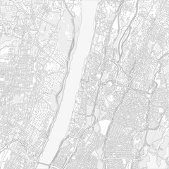 Yonkers, New York, USA, bright outlined vector map