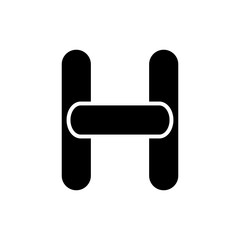 H letter logo design vector