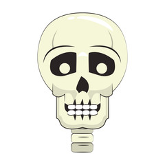 skull dead human anatomy cartoon