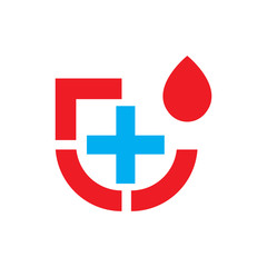 Blood Donation logo design vector