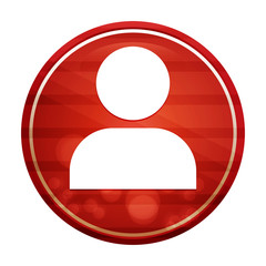 Obraz na płótnie Canvas User profile icon realistic diagonal motion red round button illustration