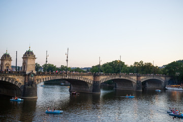 Legion Bridge is granite bridge on Vltava river in Prague.