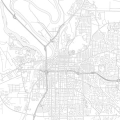 Montgomery, Alabama, USA, bright outlined vector map