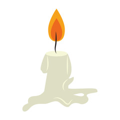 candle light fire flame cartoon