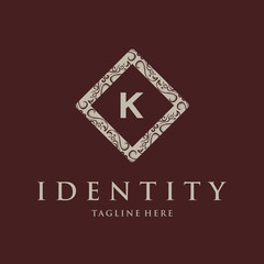 K Letter Royal Luxury Logo template in vector art, Luxury Logo template in vector for Restaurant, Royalty, Boutique, Café, Hotel,