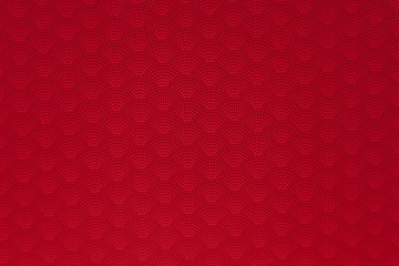 background of red japanese dotted style wave pattern teture