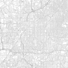 Overland Park, Kansas, USA, bright outlined vector map
