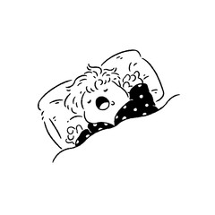 Cute little boy sleeping sweetly