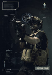 special forces soldier , military concept