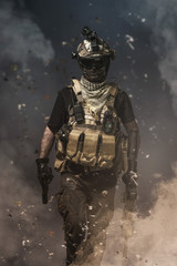 special forces soldier , military concept