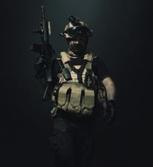 special forces soldier , military concept