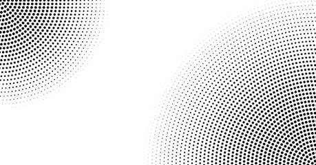 Halftone vector background. Monochrome abstract dotted gradient backdrop