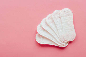 daily panty liners on a pink background.