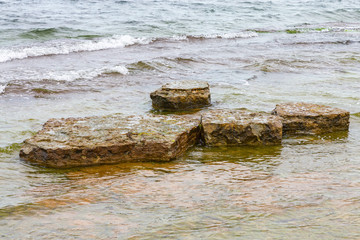 Rocks on the beach