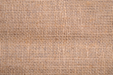close up brown natural burlap texture background