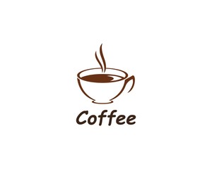 Coffee cup Logo Template vector icon design