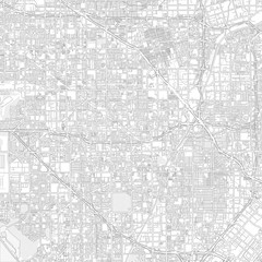 Garden Grove, California, USA, bright outlined vector map