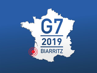 réunion du G7 en France à Biarritz en 2019