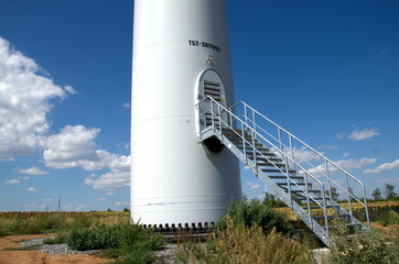 Entrance to the wind farm for company personnel