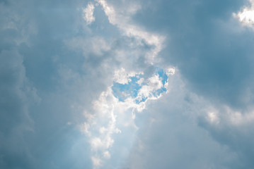 blue sky with clouds