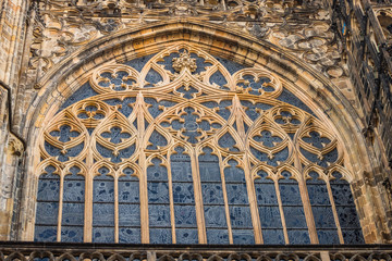 St. Vitus cathedral detail in Prague
