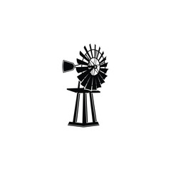 vector of a windmill as a symbol