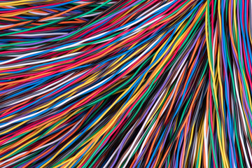 Colorful electrical cable and wire