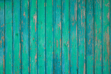 Fototapeta na wymiar Background texture of old blue painted wooden lining boards wall
