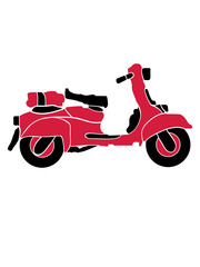 Obraz premium elektro roller fahren führerschein bestanden prüfung motorrad cool clipart design schnell rasen spaß liebe hobby fahrzeug logo kaufen