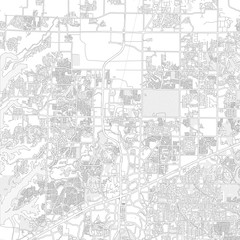 Fototapeta na wymiar Frisco, Texas, USA, bright outlined vector map