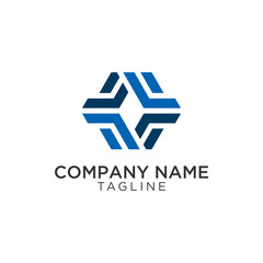 F4 polygon design logo or symbol shape