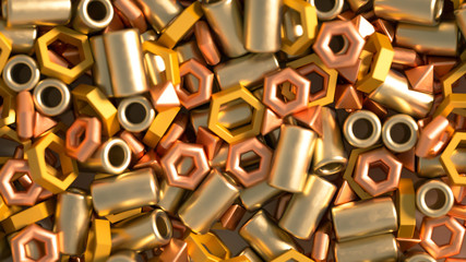 Industrial grunge metal background. 3d illustration, 3d rendering.