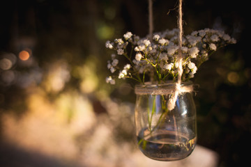 in the old city park full of colors