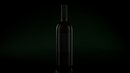 Wine Bottle Mockup  background  3d quality render