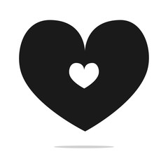 Heart Icon Vector.Flat style for graphic and web design