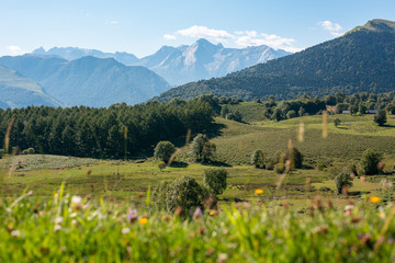 Panoramic view of the French Pyrenees
