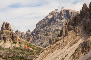 Sextner Dolomiten bei den drei Zinnen in Italien