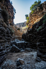 Attaviros gorge at Rhodos island in Greece.