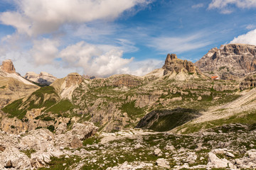 Fototapeta premium Sextner Dolomiten bei den drei Zinnen in Italien