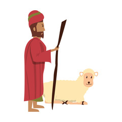 merry christmas nativity christian cartoon