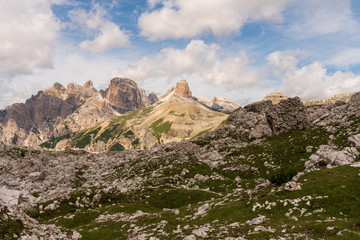 Sextner Dolomiten bei den drei Zinnen in Italien