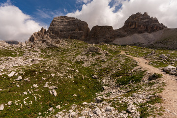 Sextner Dolomiten bei den drei Zinnen in Italien